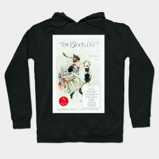 The Black Cat Magazine Cover From October 1895 Restored Print Hoodie